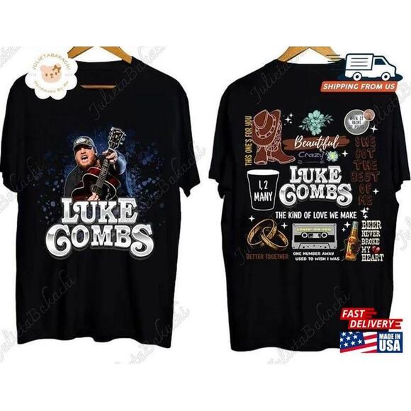 Other - Luke Combs World Tour Shirt Country Music Tshirt Classic 2 Sided